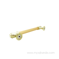 European high-end light luxury door handle yellow